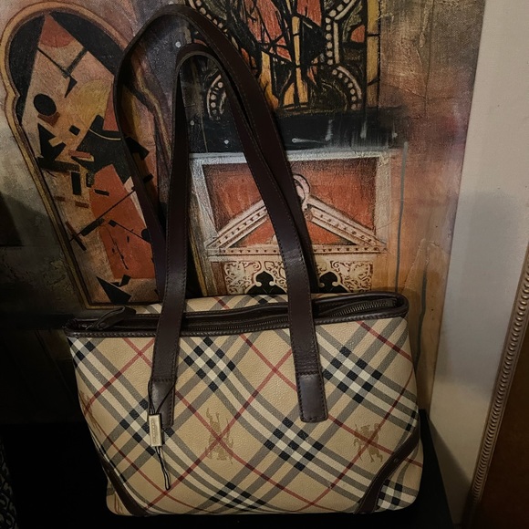 Burberry Tote Vintage Haymarket Check Pattern - Picture 3 of 6